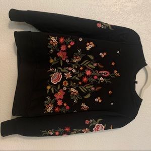 Floral sweatshirt